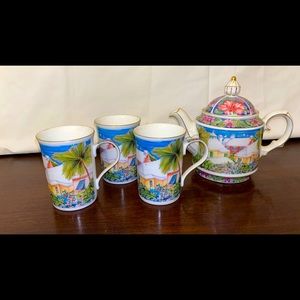 Sadler Bermuda Tea Pot Set